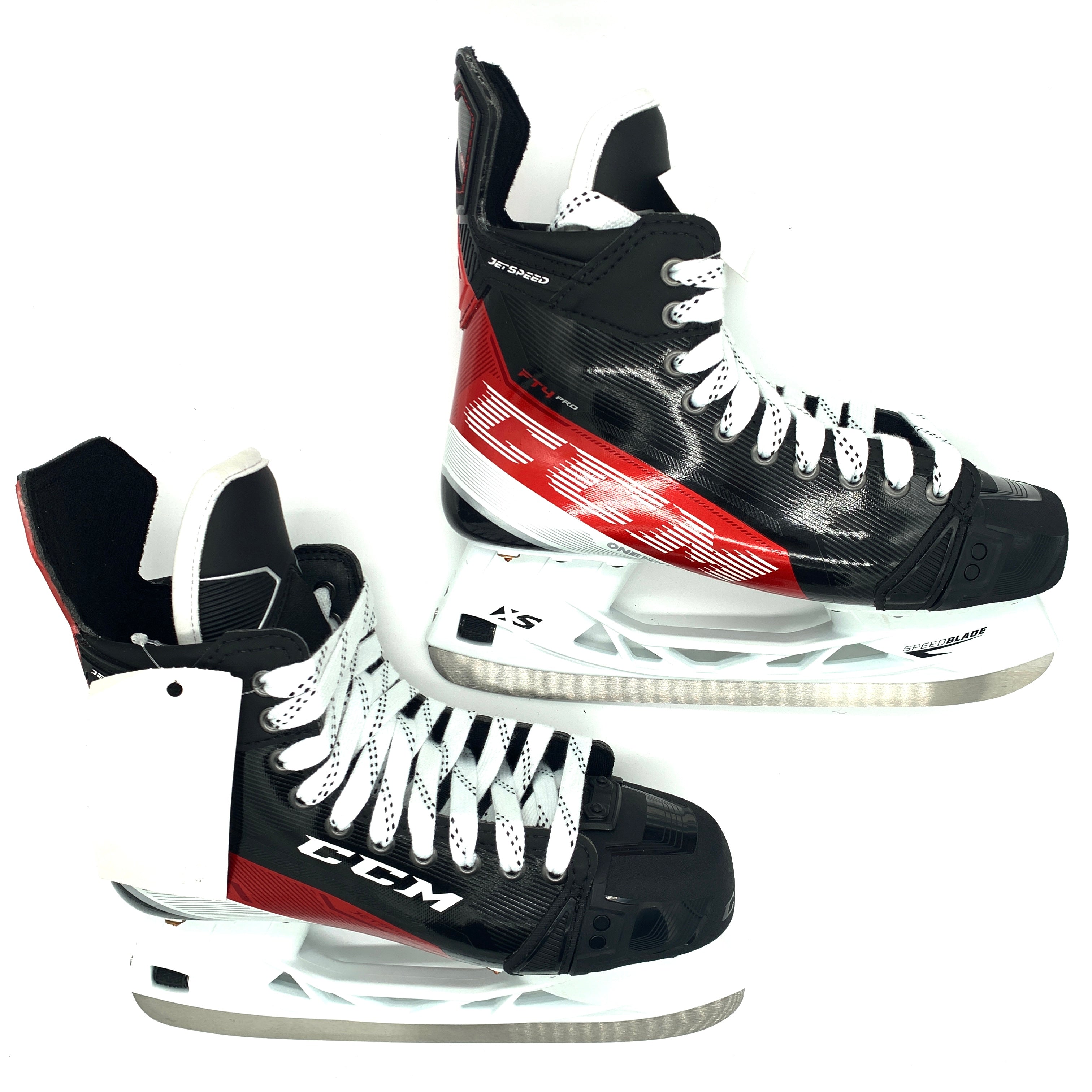 CCM Jetspeed FT4 Pro - Patins de hockey Pro Stock - Taille 9D - Joel Farabee